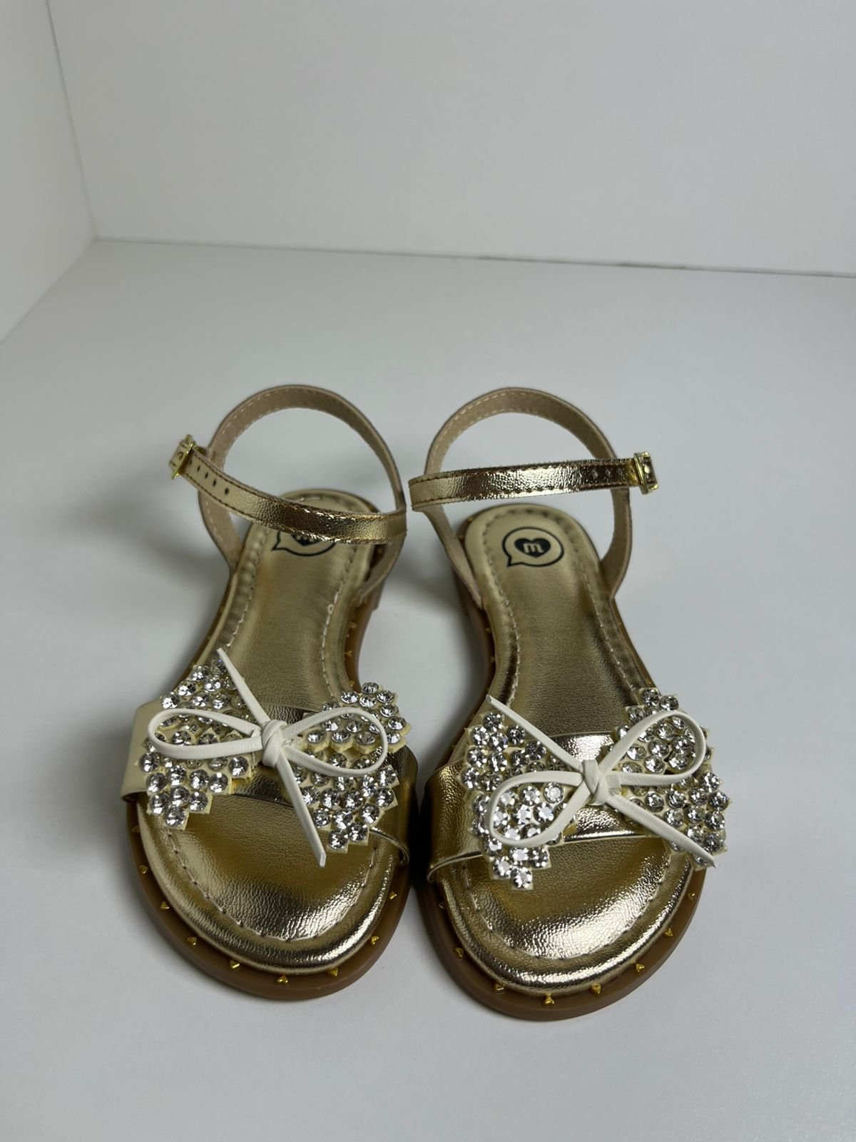 Sandália Infantil Molequinha Brilho Itália Dourado