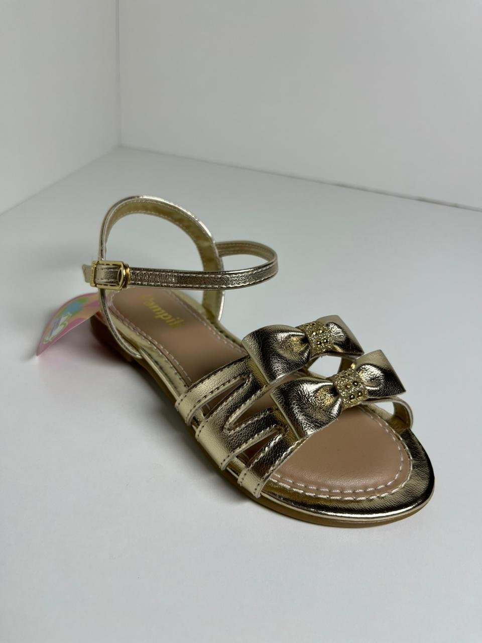 Sandália Infantil Molequinha Dourada